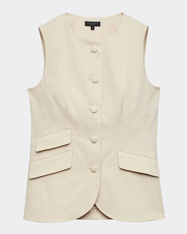 Slade Crew Linen Vest